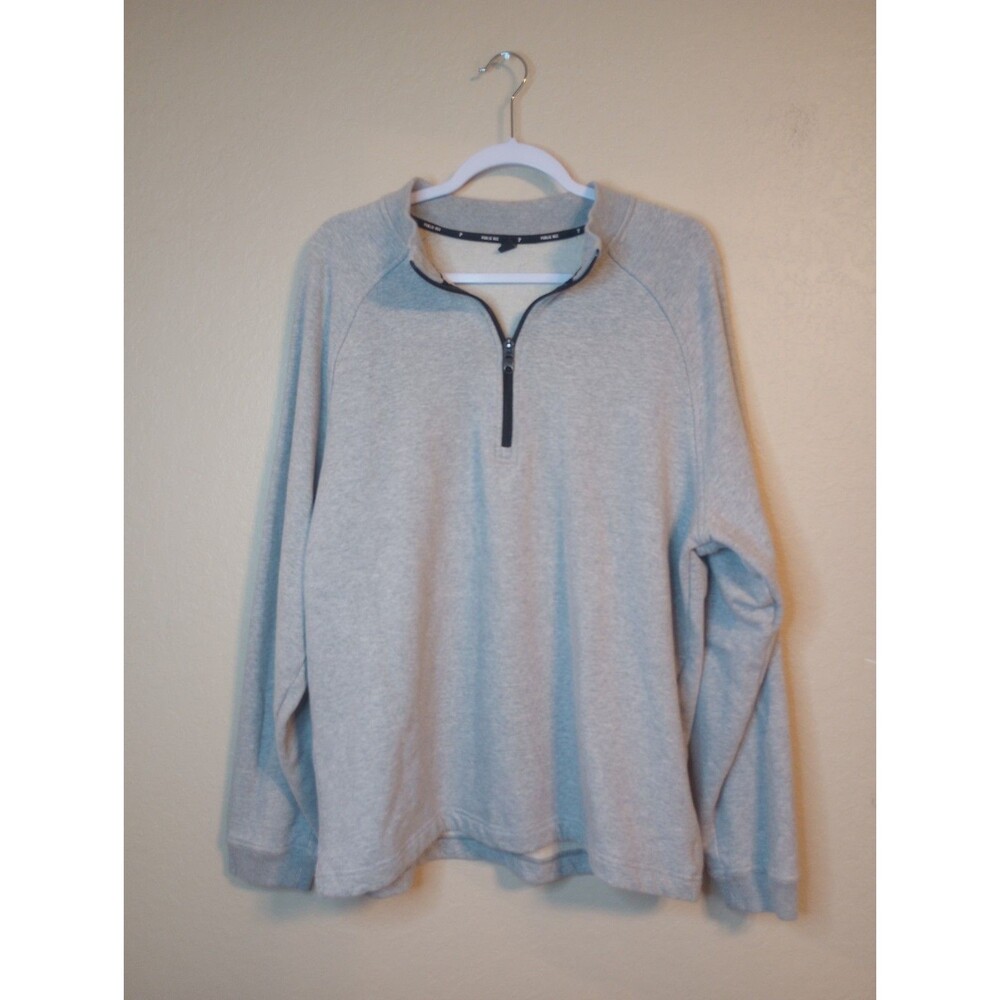 Public Rec Sweatshirt Mens XL Grey Weekend Half Zip Pima Stretch Sports Prep